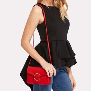 3/$30 Small Dark Red Crossbody Shoulder Bag